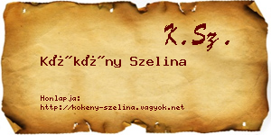 Kökény Szelina névjegykártya